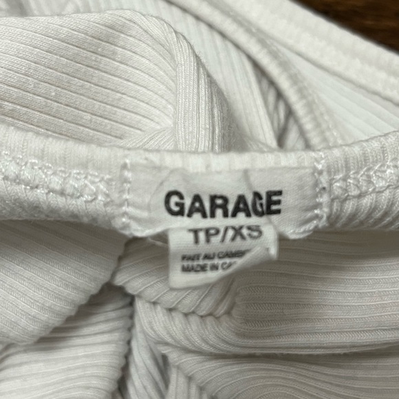 Garage- white tank with small v cutout - Picture 3 of 3